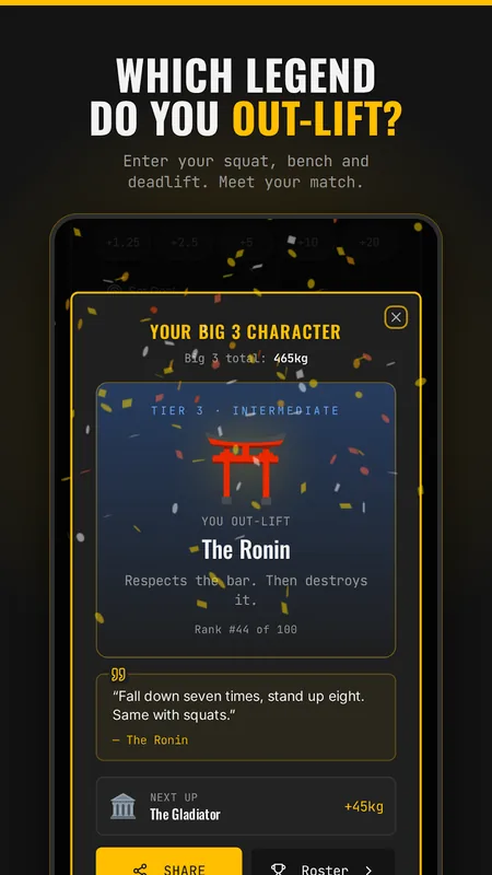 Big 3 Lifts: your Big 3 character reveal, The Ronin